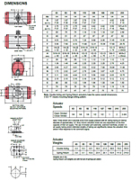 Dimensional Information (Series 92/93 Actuator)